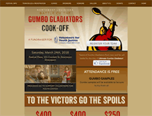 Tablet Screenshot of gumbogladiators.com